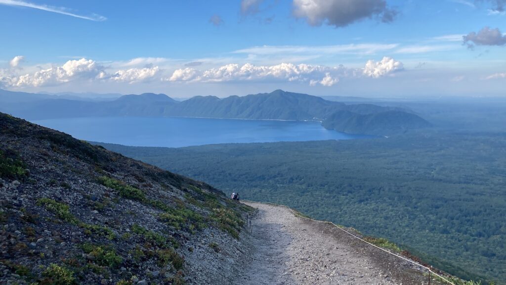 樽前山東山コース下山道2023年9月3日14時10分頃